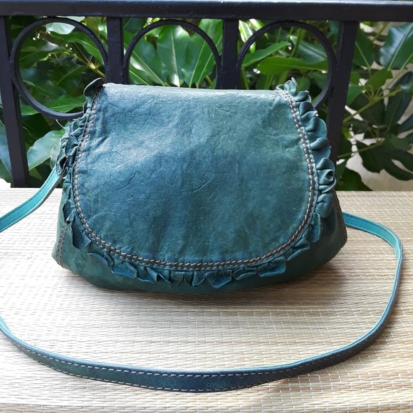 Lucky Brand Handbags - Lucky Brand Lamb Leather Crossbody Flap Bag